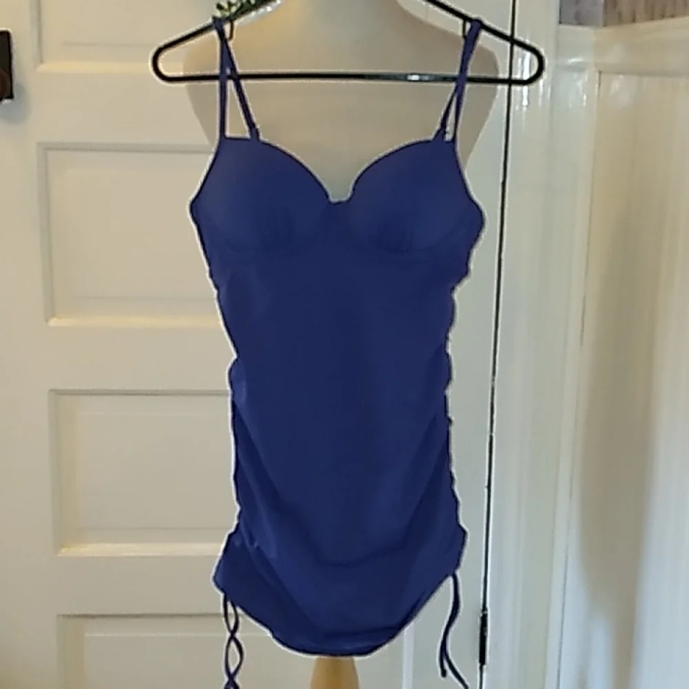 Spank love your Assets by Sara Blakely small blue bathing suit 💙 swim beach ⛱